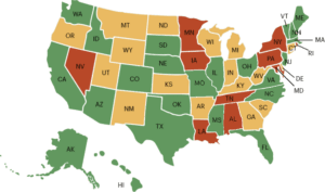 State Authorizations for Distance Learning Map
