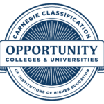 Carnegie Seal recognizing NewSchool school of Opportunity