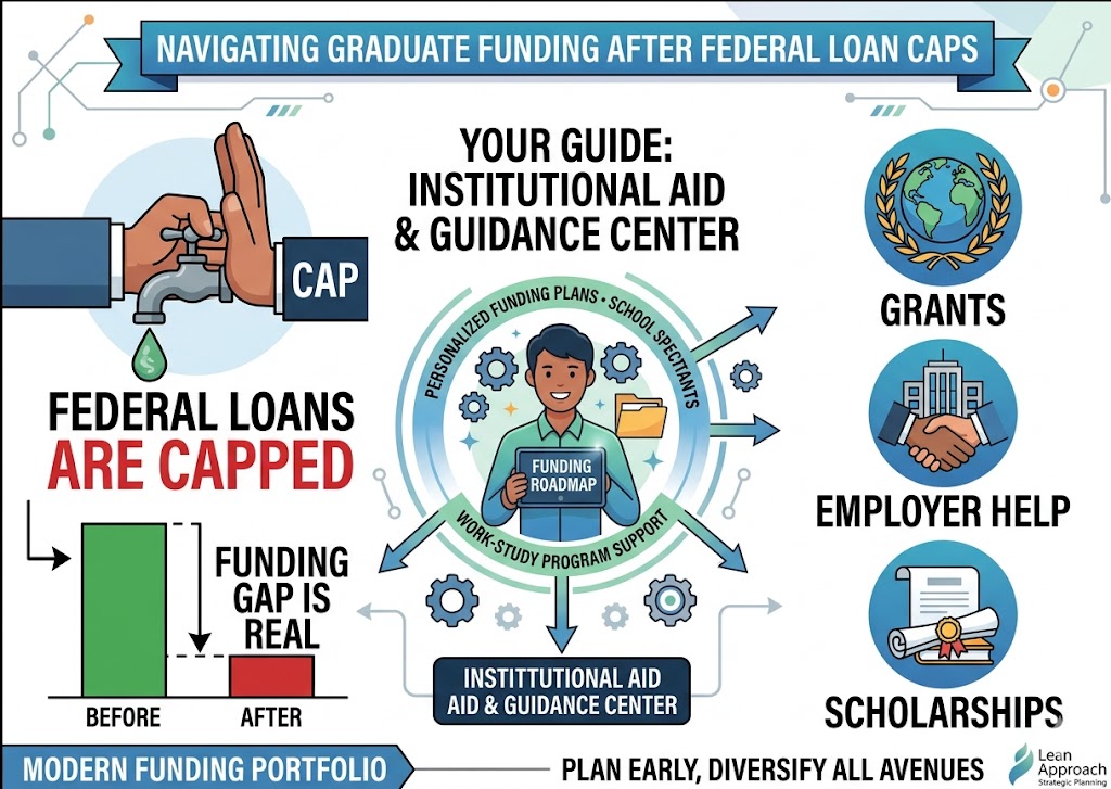 infographic of different fundingethods. Newschool Financial Office can help you figure out what works for you