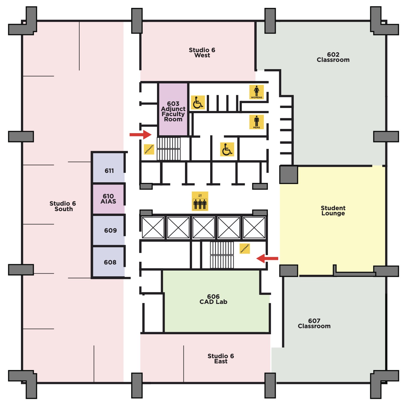 6th Floor Map