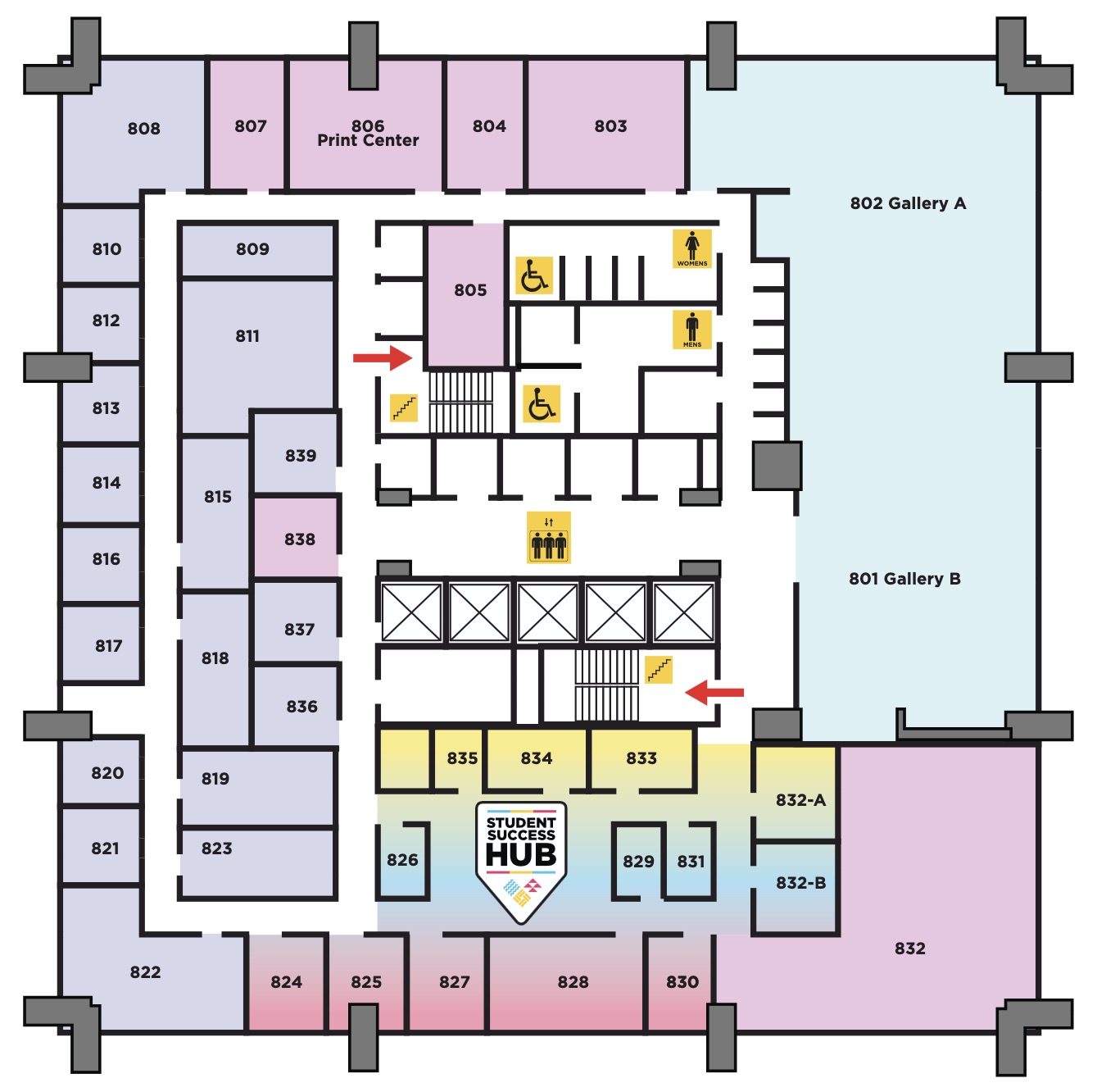 8th Floor Map